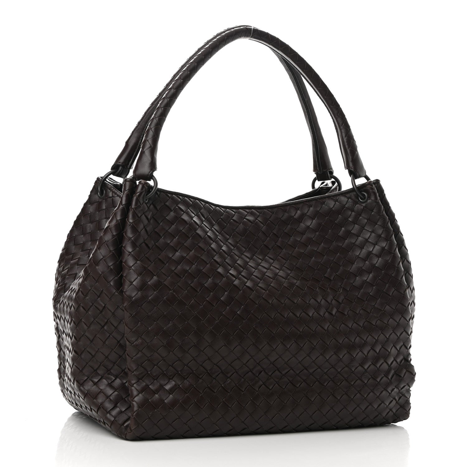 Bottega Veneta Nappa Intrecciato Parachute Bag Ebano 3 of 9