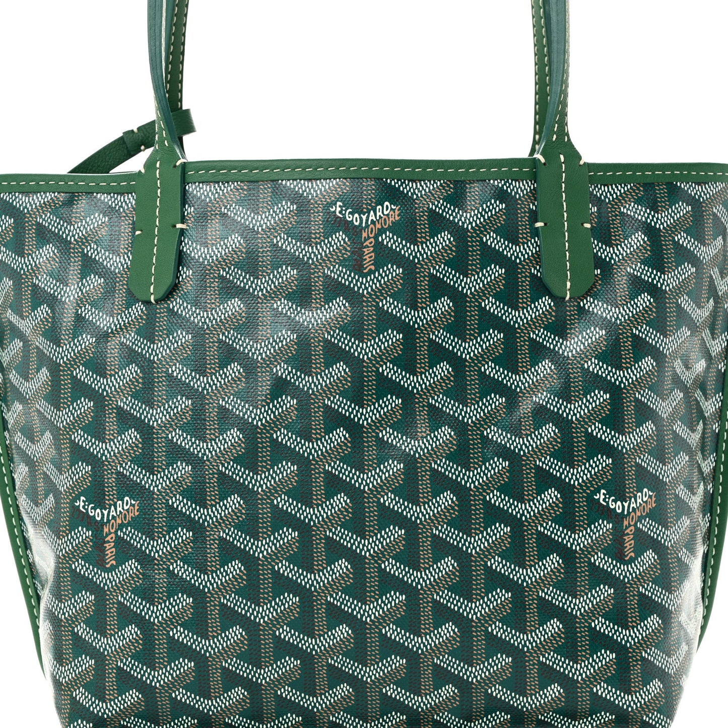 Goyardine Reversible Mini Anjou Green