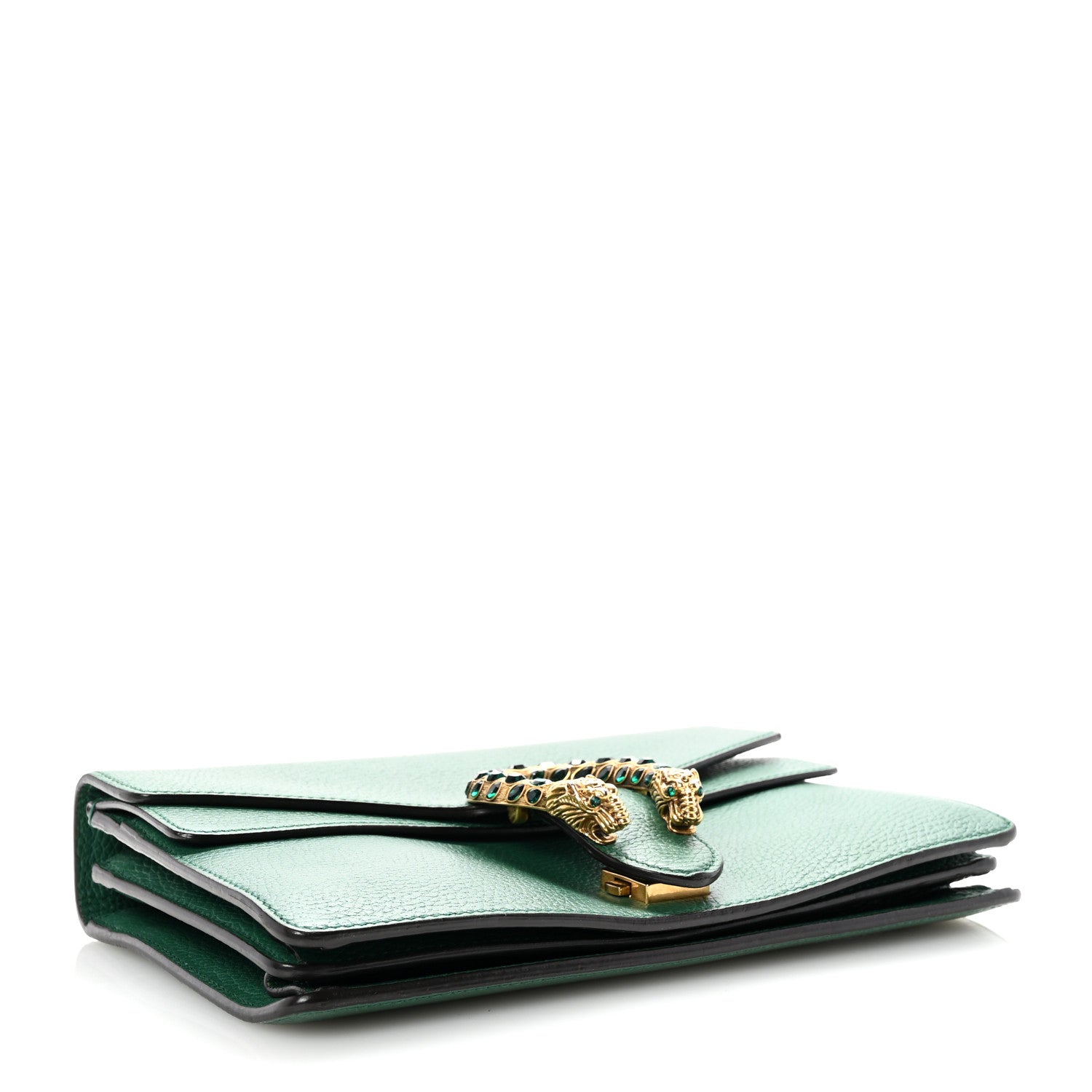 Gucci Pebbled Calfskin Small Dionysus Shoulder Bag Emerald 4 of 14