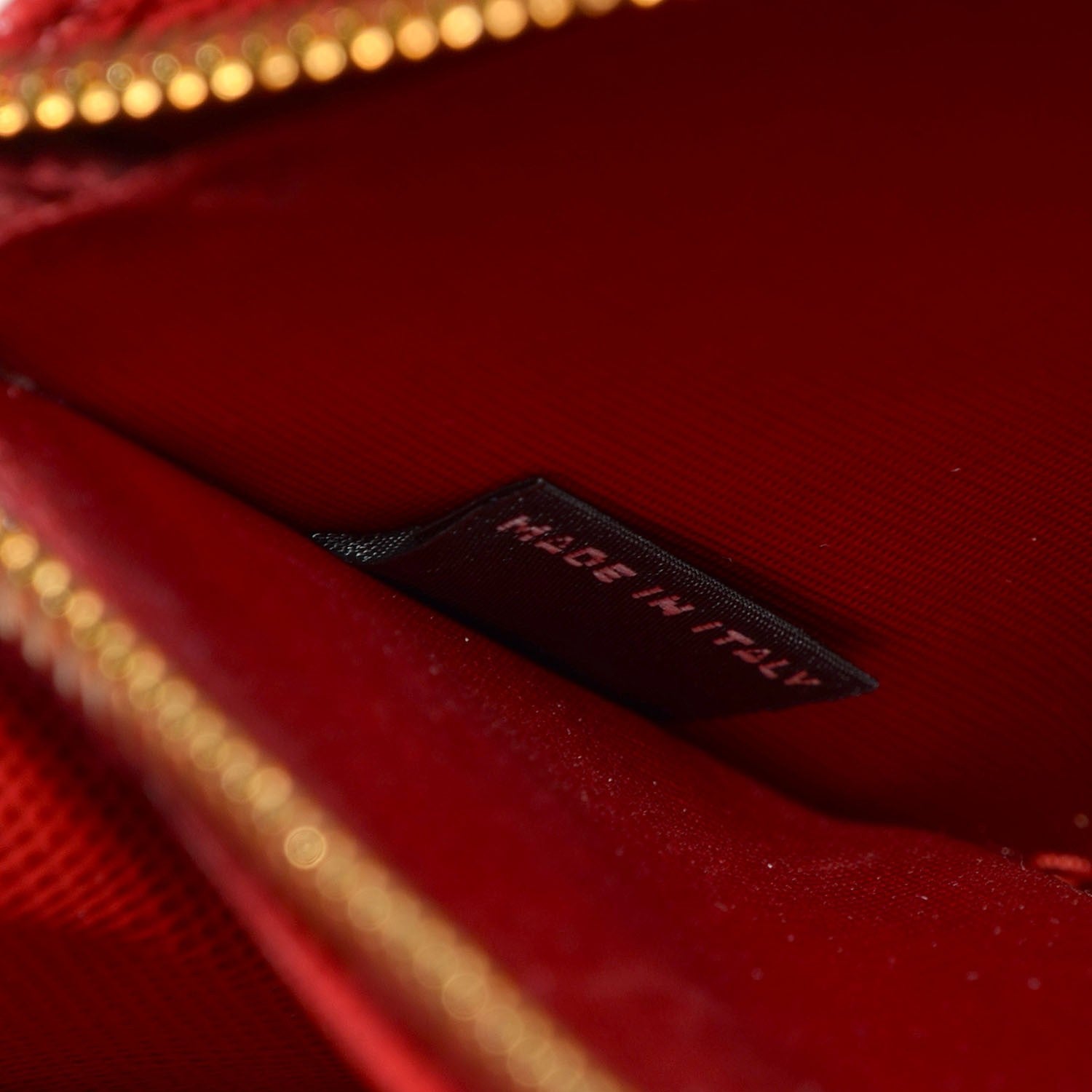 Prada Saffiano Metal Zip Around Wallet Fuoco 5 of 7