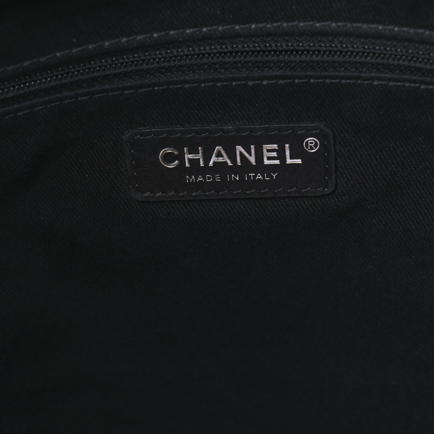 Chanel Mixed Fibers Large Shopping Bag Blue Beige 6 of 10