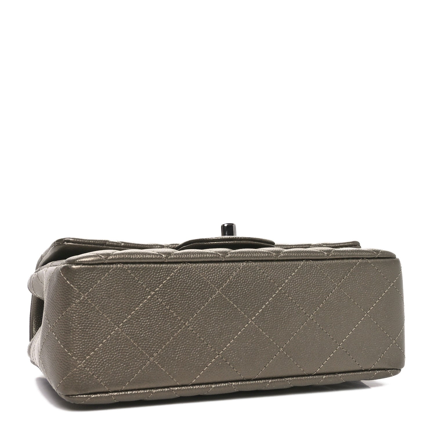 Chanel Iridescent Caviar Quilted Mini Rectangular Flap Bronze 4 of 10