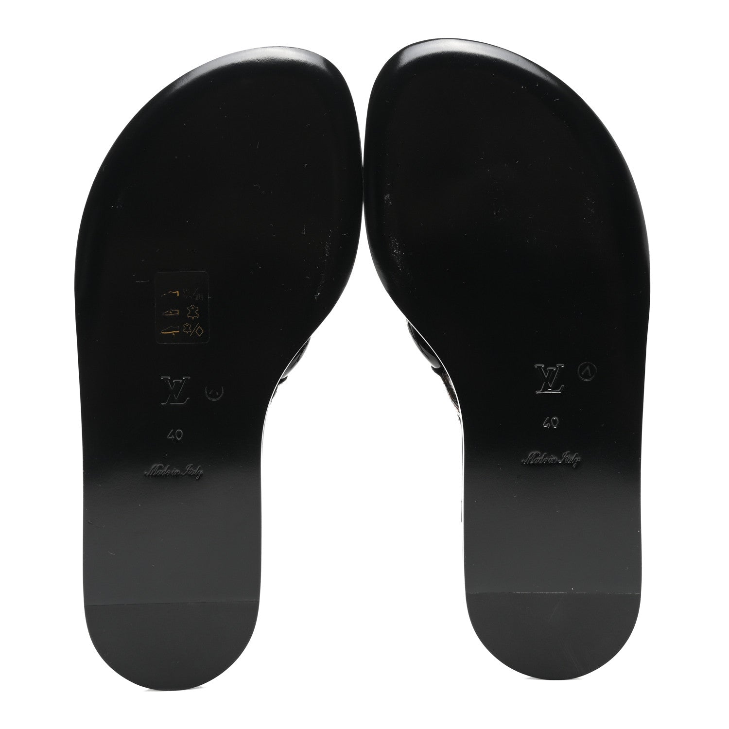 Louis Vuitton Patent Monogram Vedette Mule Sandals 40 Black 5 of 8