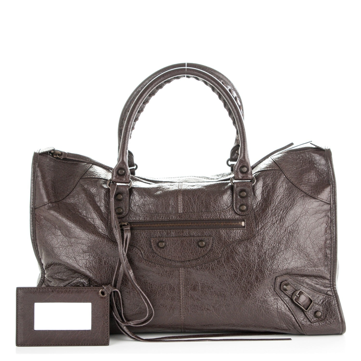 Balenciaga Agneau Classic Hardware Work Charbon 1 of 7