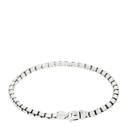 David Yurman Sterling Silver 7mm Box Chain Bracelet 2 of 5