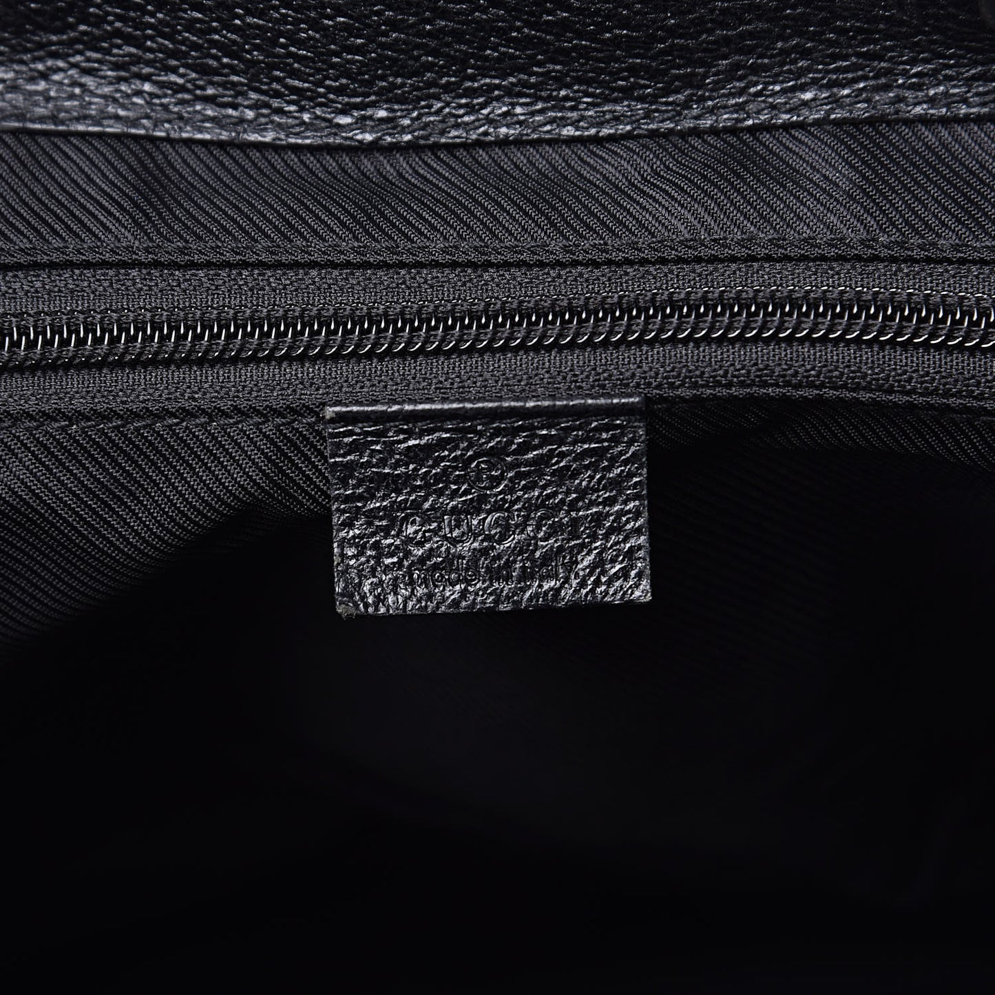 GG Monogram Single Buckle Backpack Black
