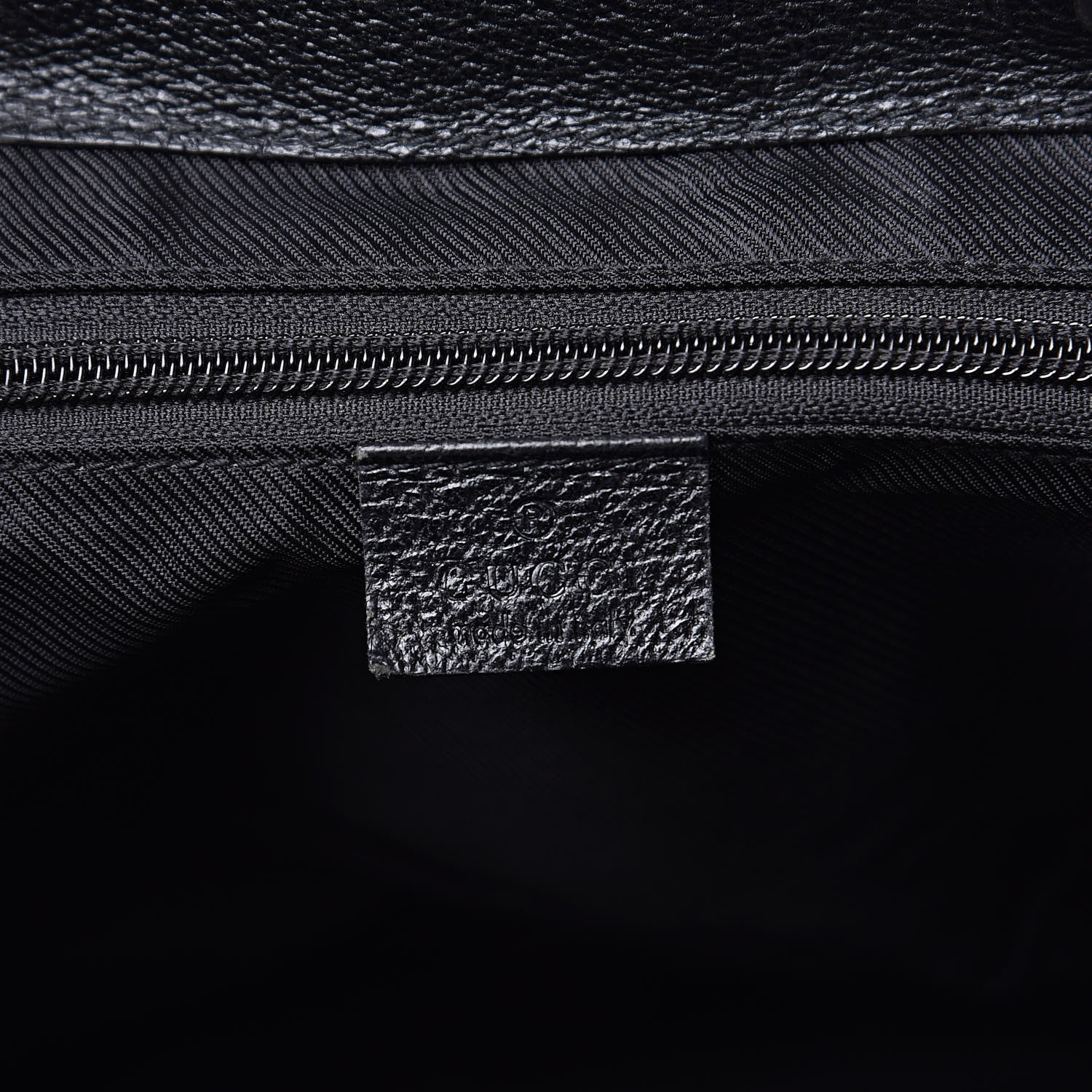 Gucci GG Monogram Single Buckle Backpack Black 6 of 14