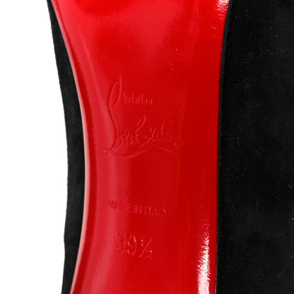 Christian Louboutin Suede Suprabooty 85 Ankle Boots 39.5 Black 7 of 9