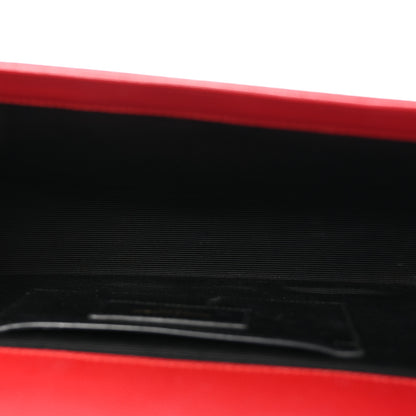 Saint Laurent Grain De Poudre Medium Monogram Kate Satchel Red 5 of 9