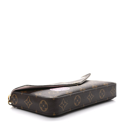 Louis Vuitton Monogram My LV World Tour Pochette Felicie Chain Wallet Rose Ballerine 5 of 10