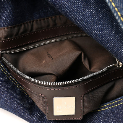 Fendi Denim Mama Baguette Blue 6 of 11