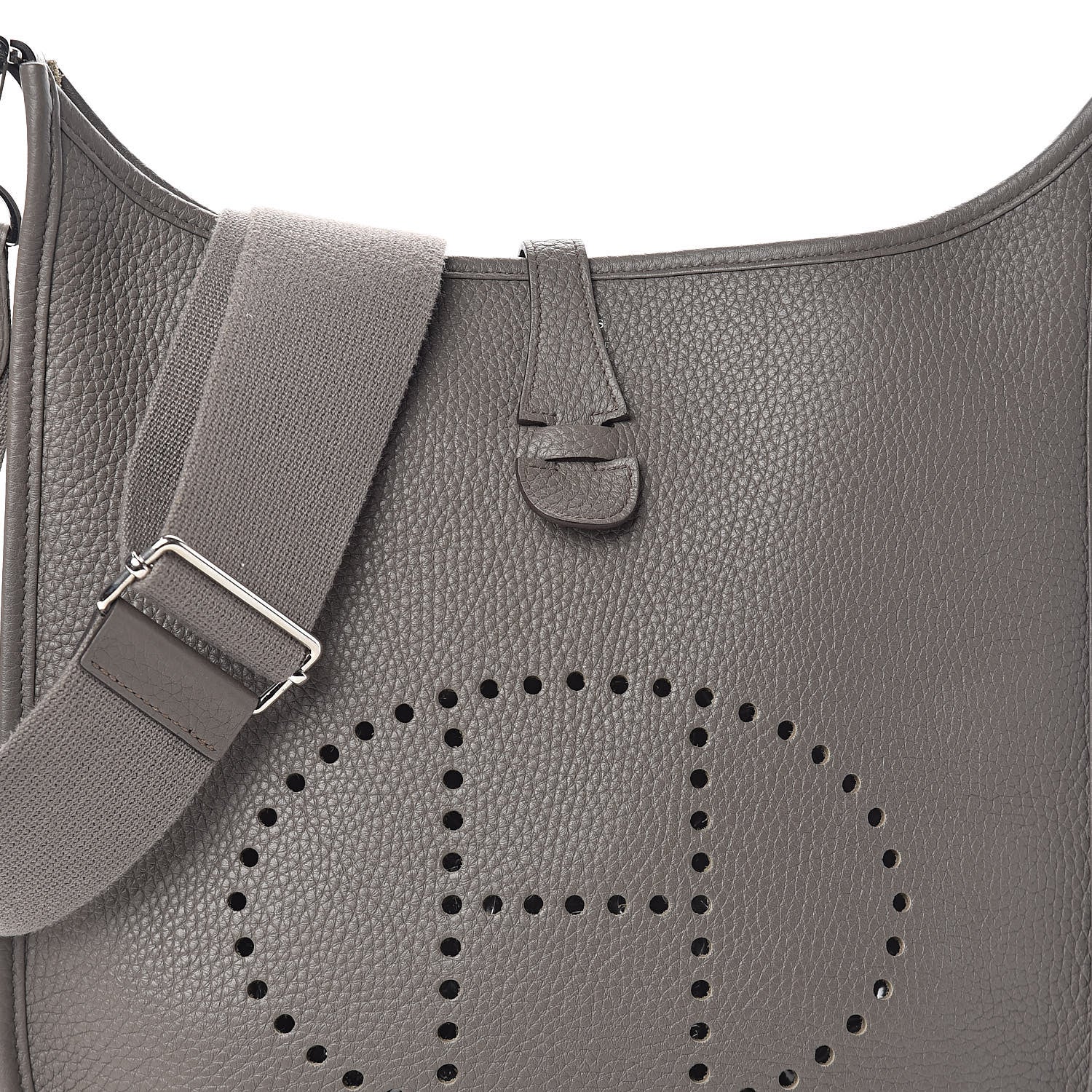 Hermes Taurillon Clemence Evelyne III PM Etain 7 of 9