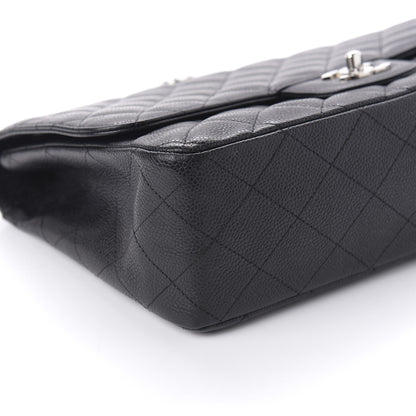 Chanel Caviar Quilted Jumbo Single Flap Black 6 of 11
