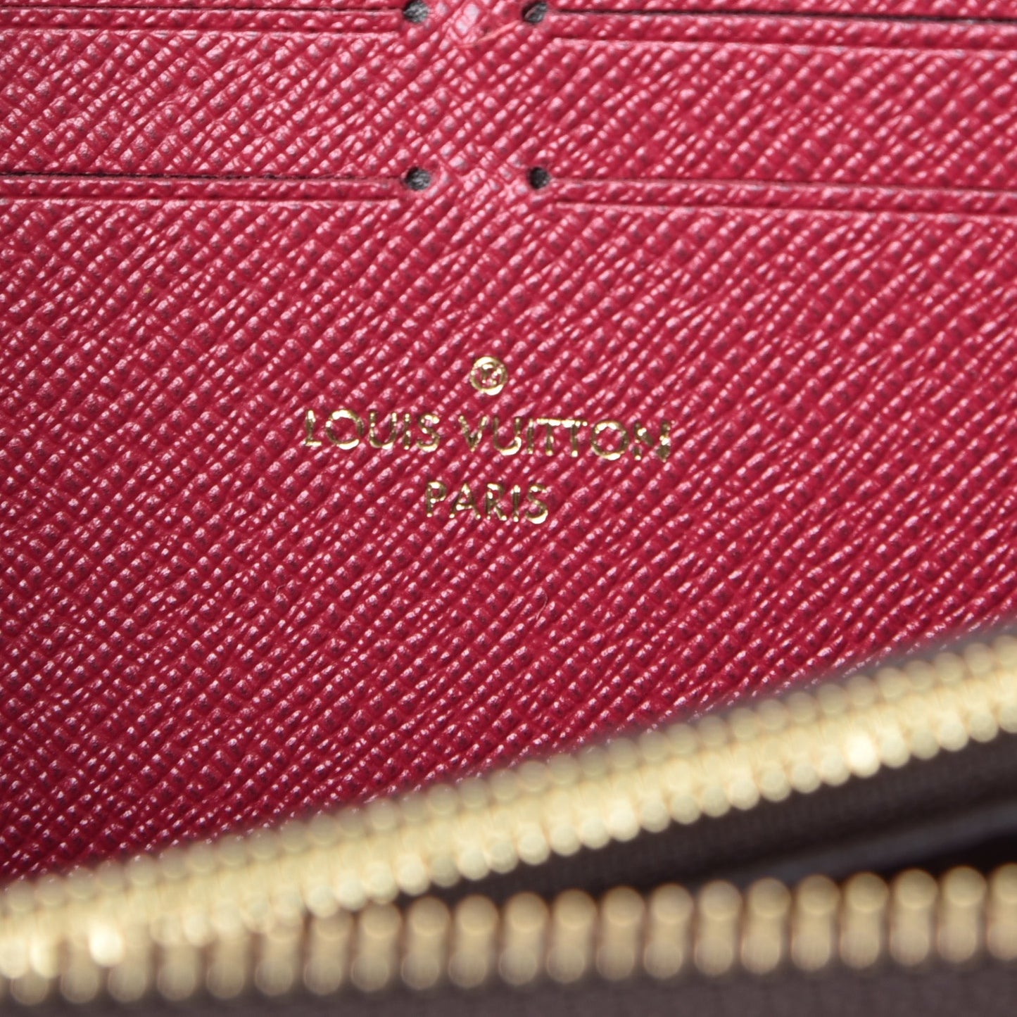 Monogram Clemence Wallet Fuchsia