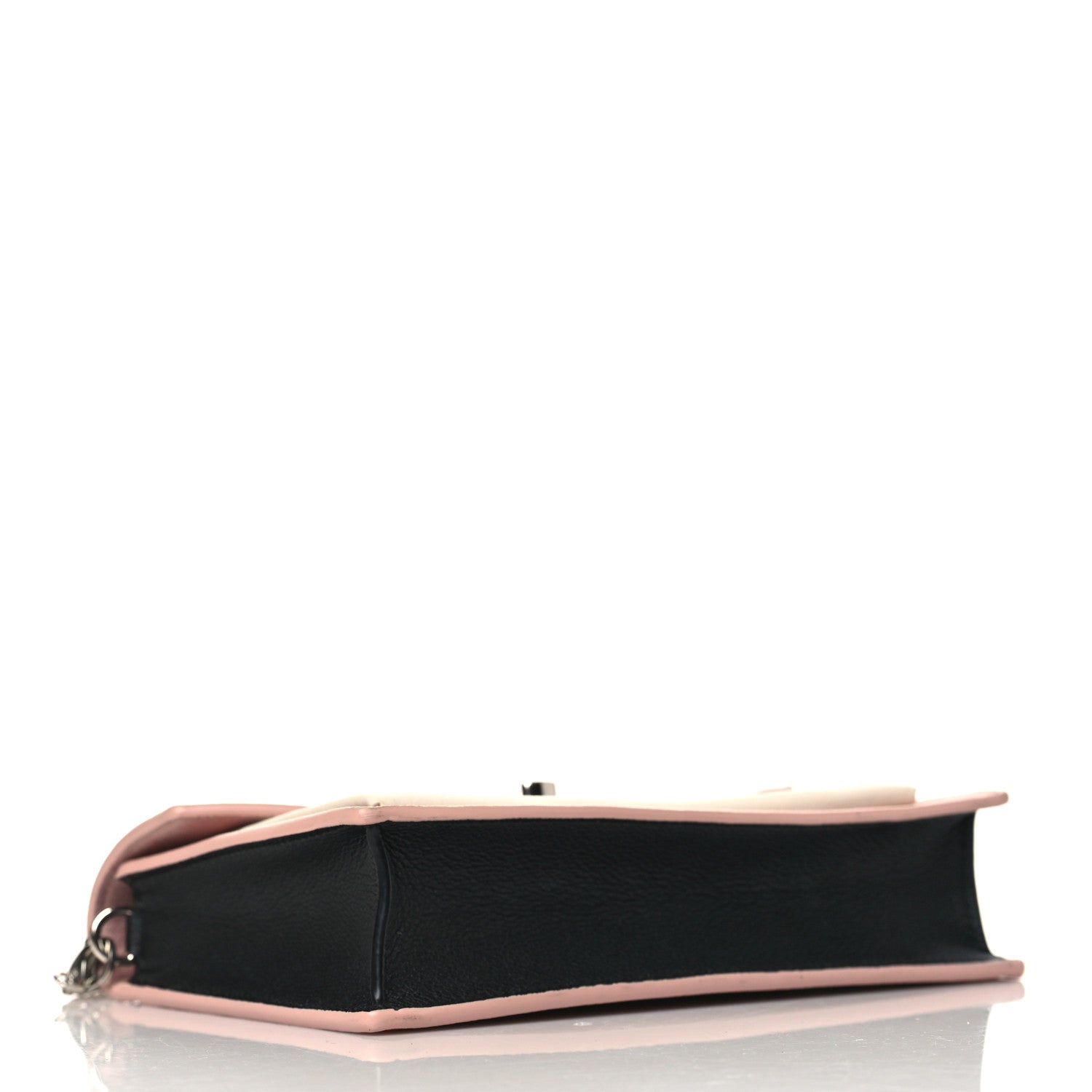 Louis Vuitton Calfskin My Lockme Chain Pochette Rose Ballet White 4 of 9
