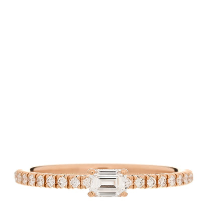 Cartier 18K Pink Gold Diamond Etincelle De Cartier Engagement Ring 50 5.25 1 of 5