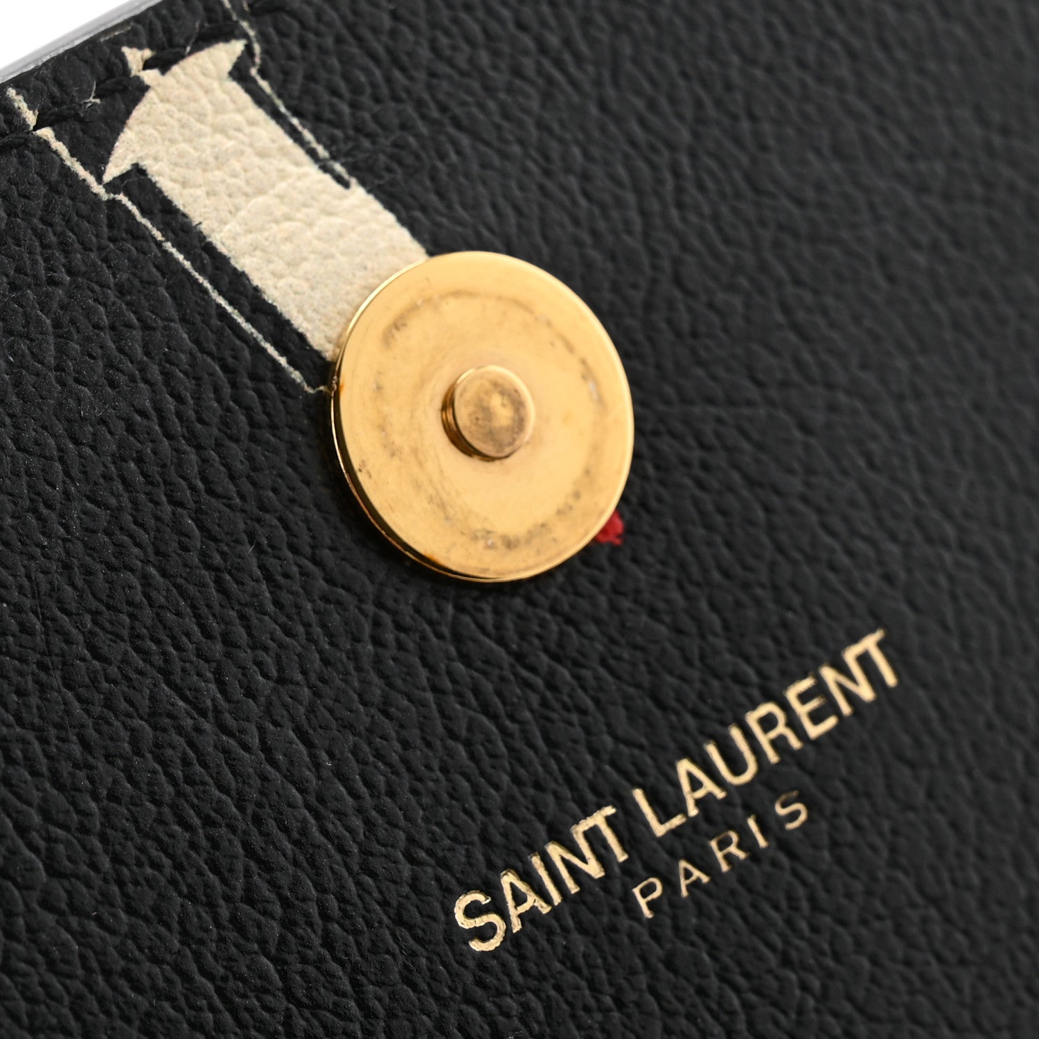 Saint Laurent Calfskin Lipstick Print Classic Monogram Kate Clutch Black 8 of 9