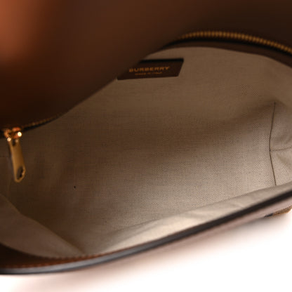 Burberry Coated Canvas Calfskin Vintage Check Note Crossbody Bag Antique Yellow 5 of 10