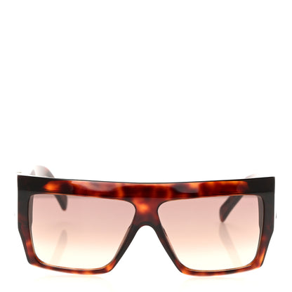 Celine Acetate Flat Top Rectangular Sunglasses CL400921 Dark Havana 2 of 7