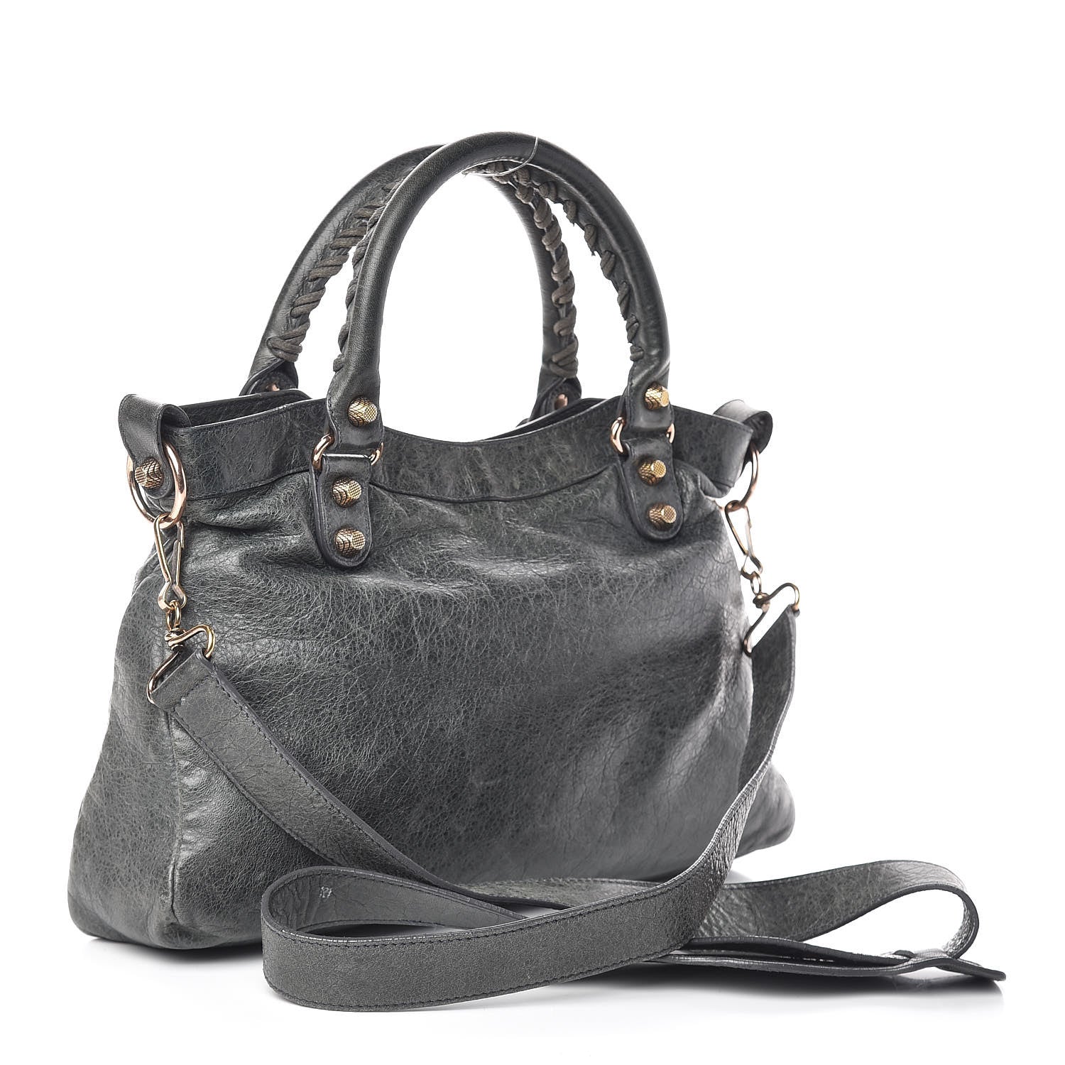 Balenciaga Agneau Giant 12 Rose Gold Hardware Town Anthracite 3 of 17