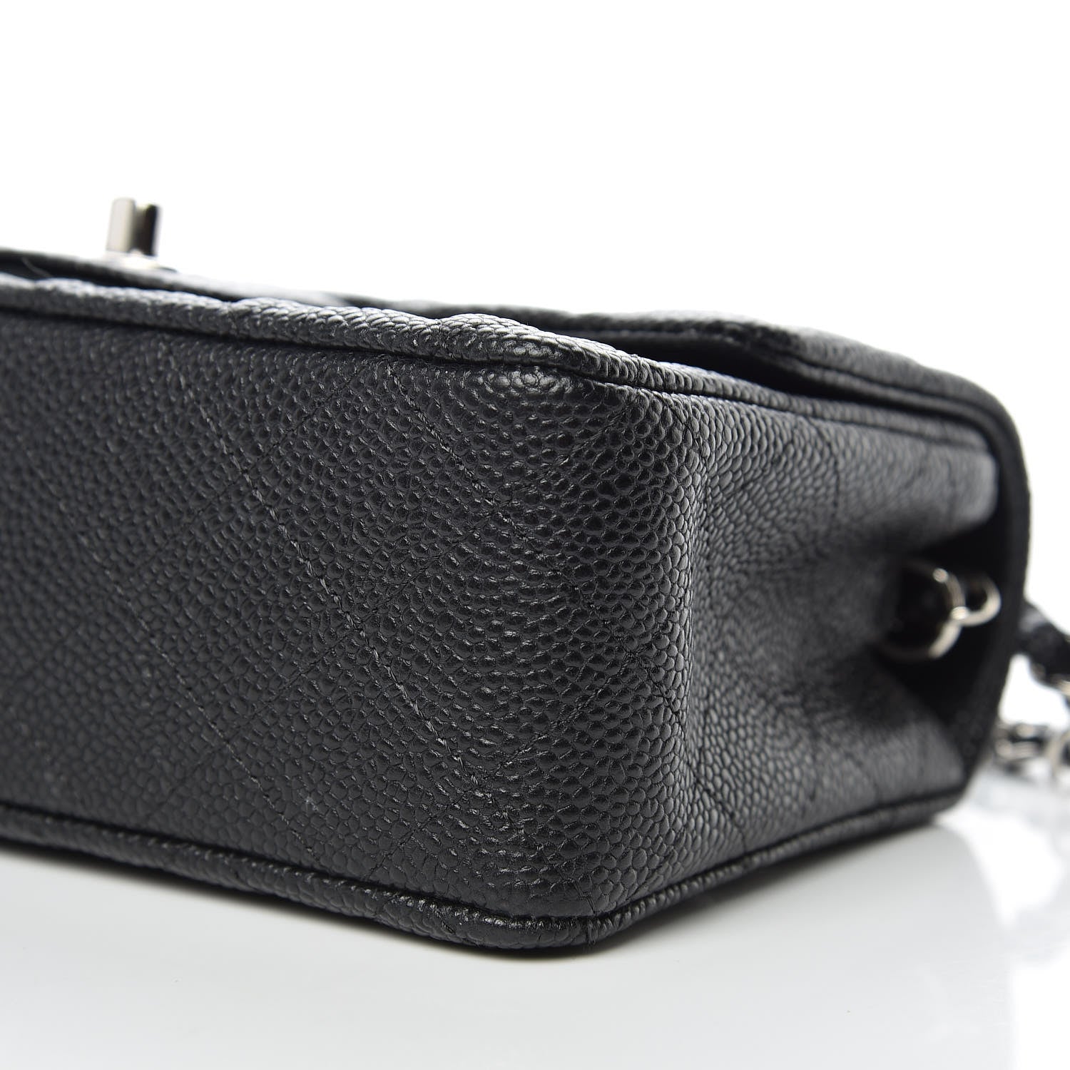 Chanel Caviar Quilted Mini Rectangular Flap Black 9 of 10