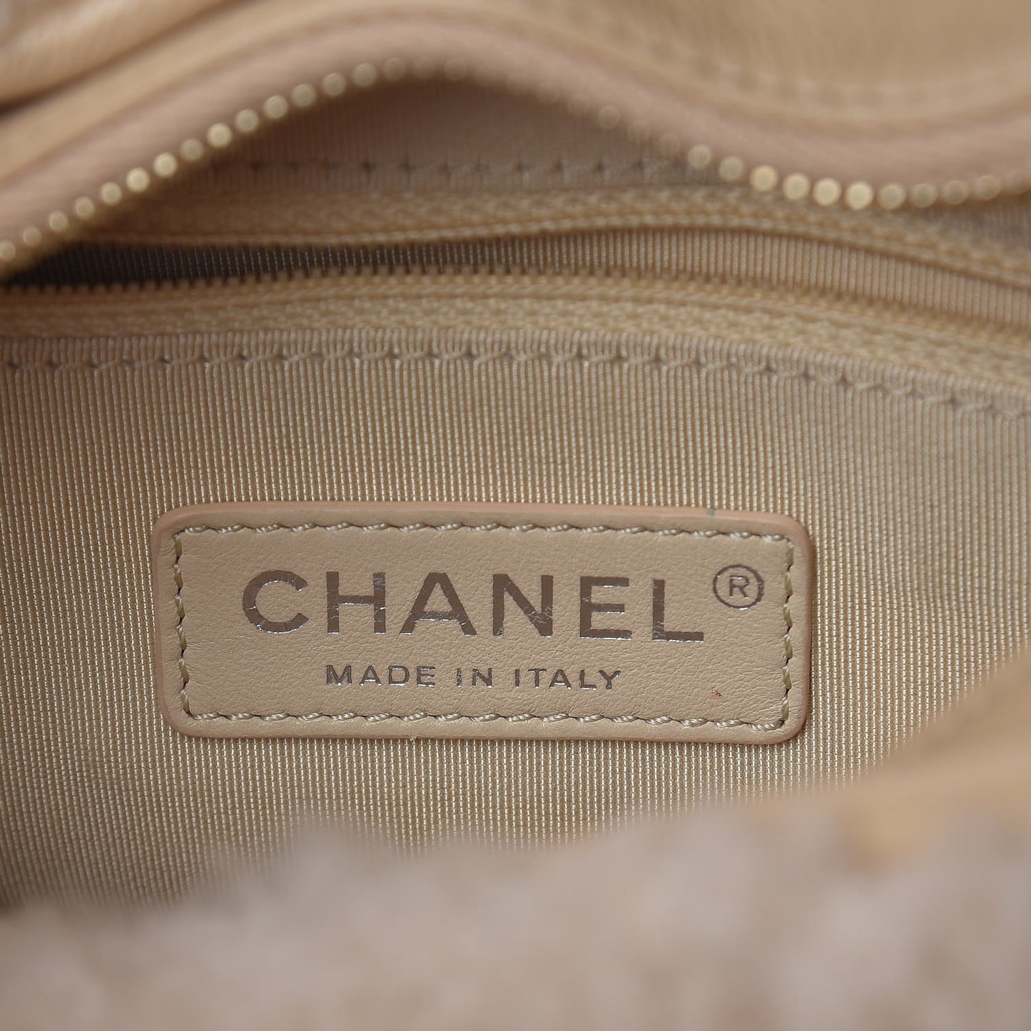 Shearling Small Gabrielle Hobo Dark Beige
