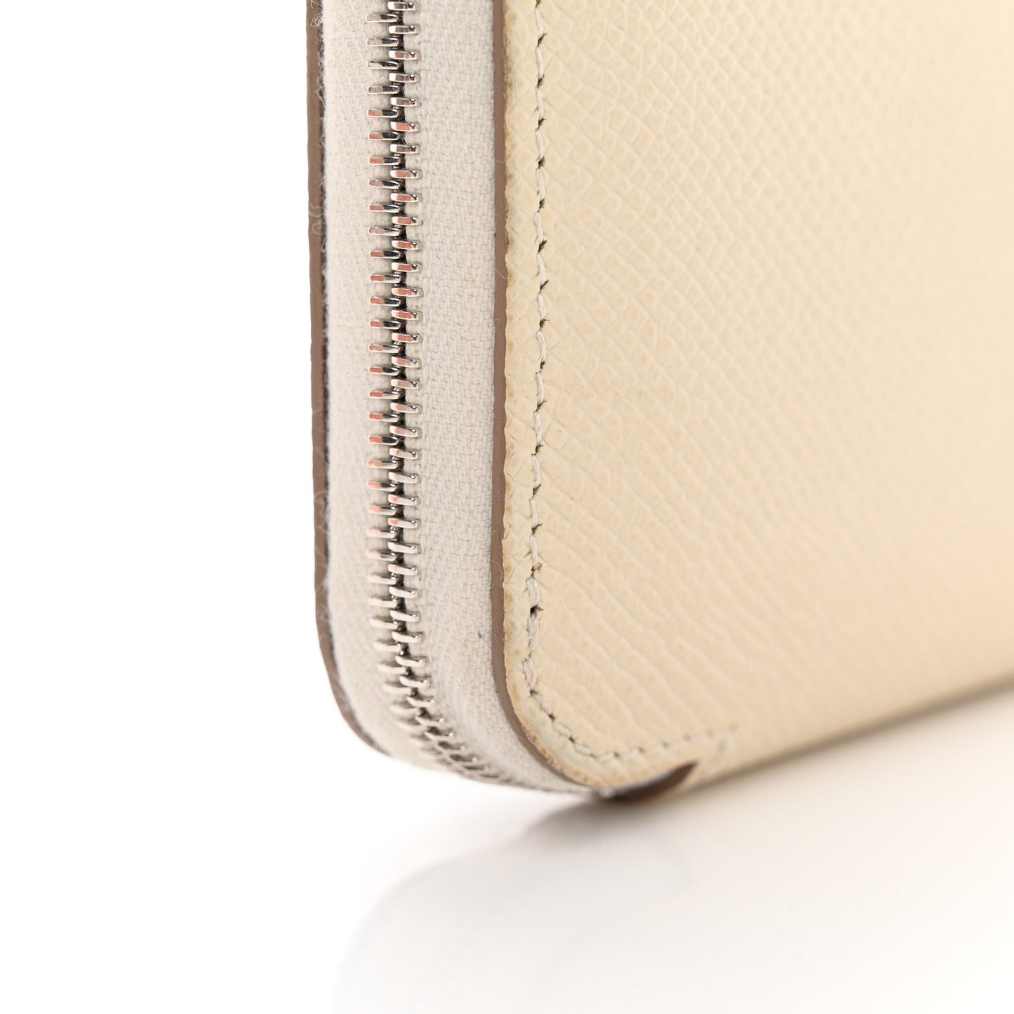 Epsom Silk'In Compact Wallet Craie Caban Jaune Ambre