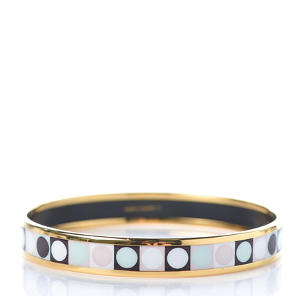 Hermes Enamel Printed Narrow Deco Dot Bracelet 65 3 of 5