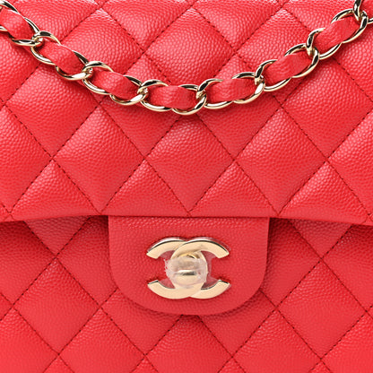 Chanel Caviar Quilted Small Double Flap Red 8 of 11