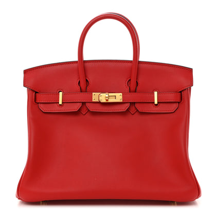 Hermes Swift Birkin 25 Rouge Tomate 1 of 12