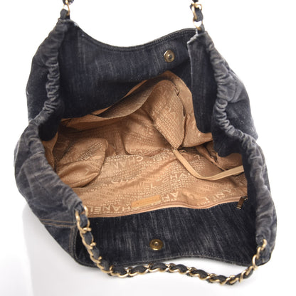 Chanel Denim XL Coco Cabas Tote Blue 5 of 12
