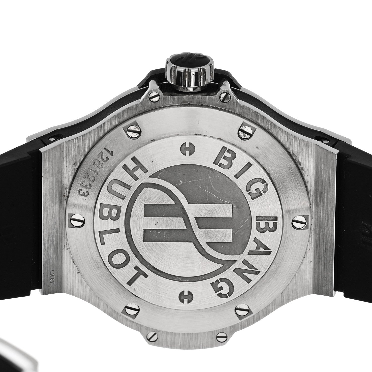 Hublot Stainless Steel Rubber Diamond Pave Bezel 38mm Big Bang Quartz Watch Black 361.SX.1270.RX.1104 4 of 5