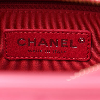 Chanel Aged Calfskin Quilted Small Gabrielle Hobo  Dark Pink 6 of 13