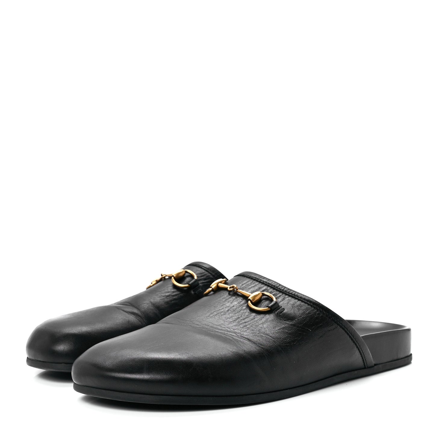 Malaga Kid Womens Horsebit River Slippers 40 Black