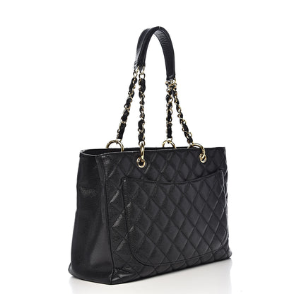Chanel Caviar Quilted Grand Shopping Tote GST Black 3 of 11
