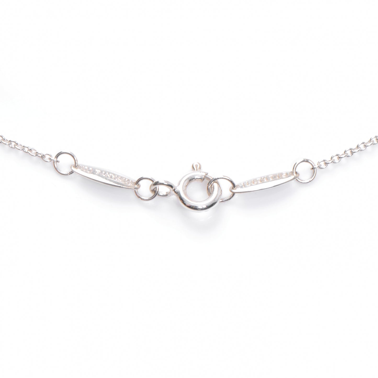 Sterling Silver Elsa Peretti Color By The Yard Pink Sapphire Necklace