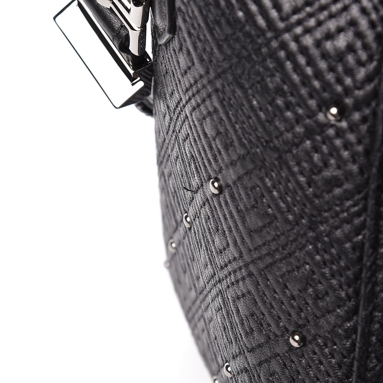 Givenchy Lambskin Logo Embossed Small Studded Antigona Black 13 of 18