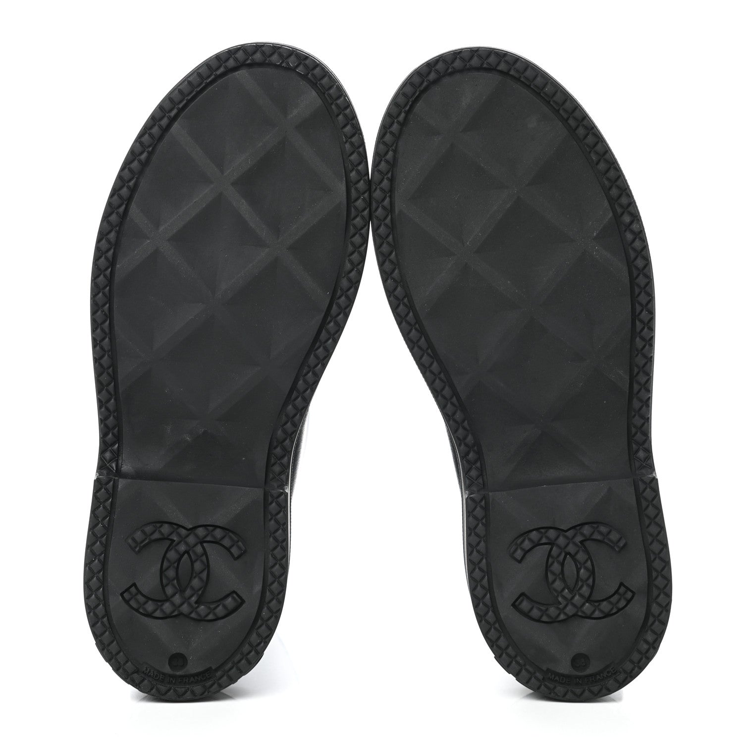 Chanel Caoutchouk CC High Boots 38 Black 5 of 8