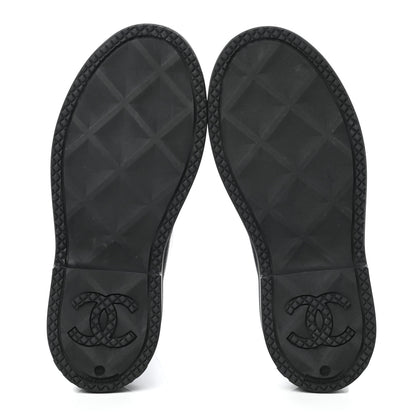 Chanel Caoutchouk CC High Boots 38 Black 5 of 8