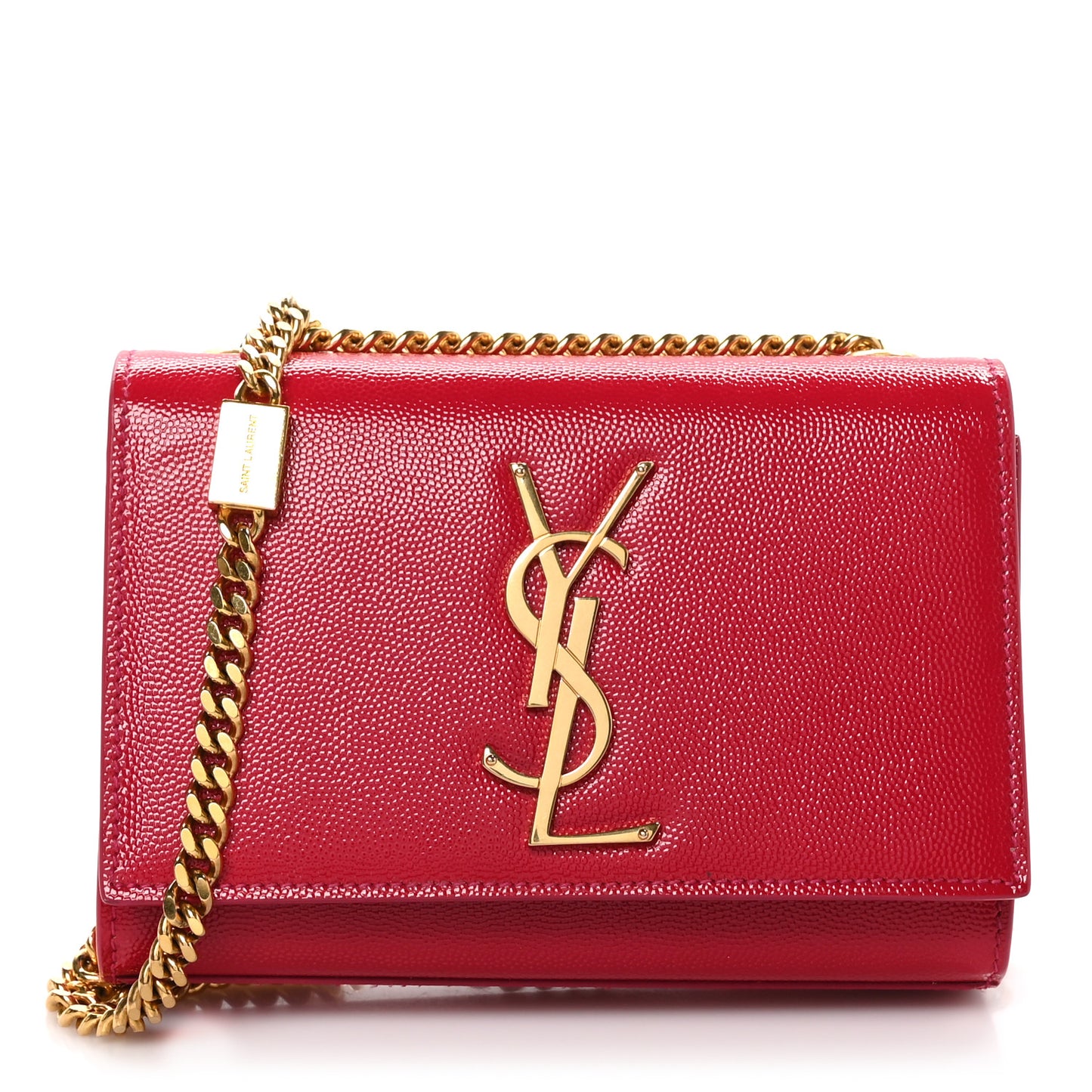 Grain De Poudre Small Monogram Kate Satchel Lipstick Fuchsia