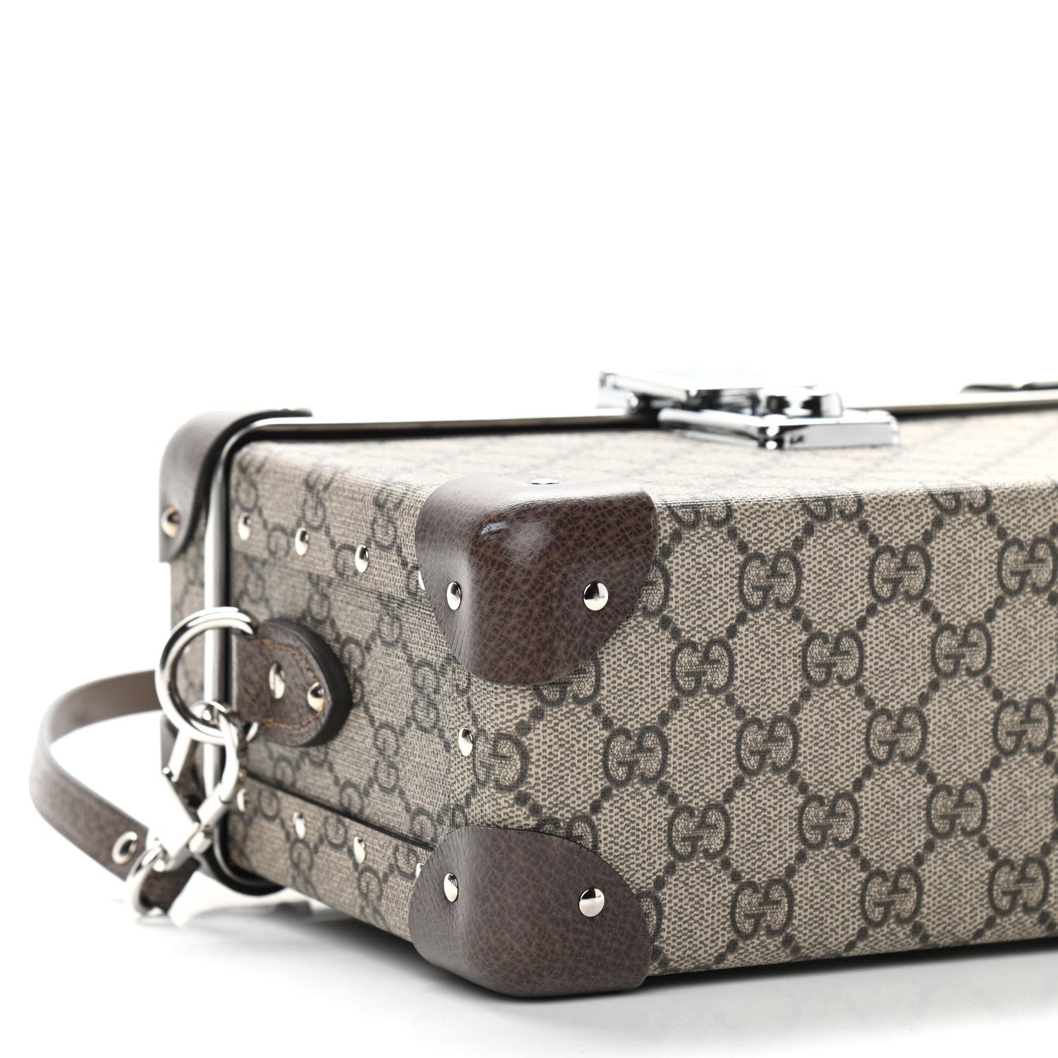 Gucci GG Supreme Monogram Globe-Trotter Beauty Case Brown 9 of 13