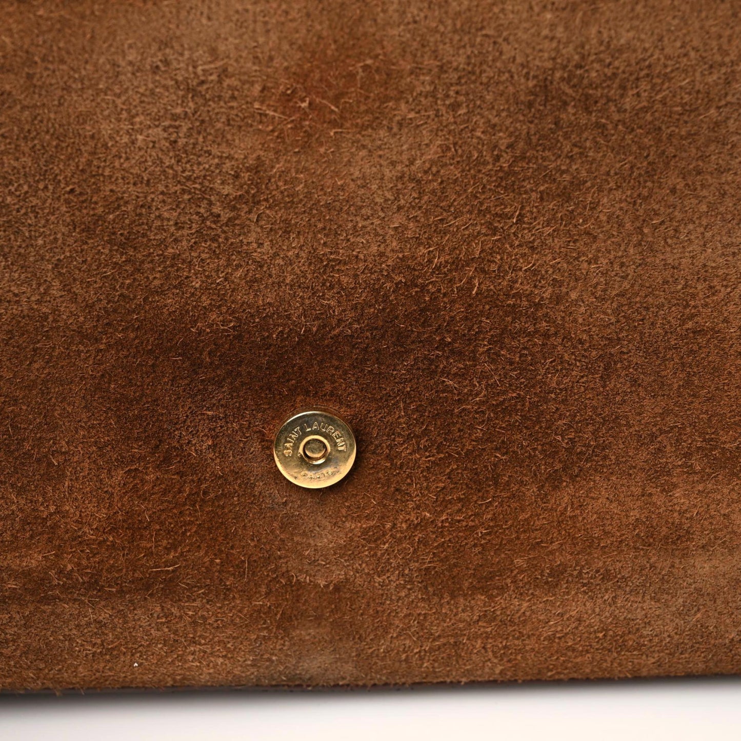 Suede Studded Medium Classic Monogram Kate Tassel Satchel Light Ochre