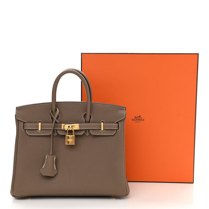 Hermes Togo Birkin 25 Etoupe 11 of 12