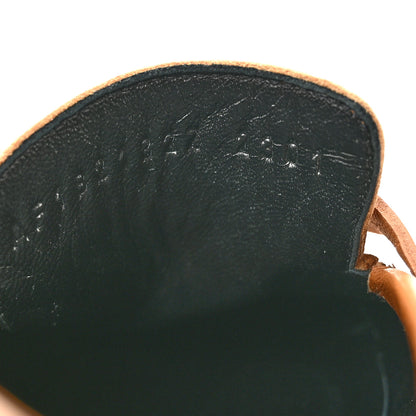 Hermes Goatskin Womens Paris Loafers 36.5 Gold 9 of 10