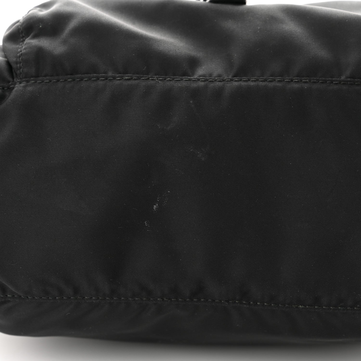 Prada Tessuto Nylon Saffiano Small Vela Messenger Black 11 of 14