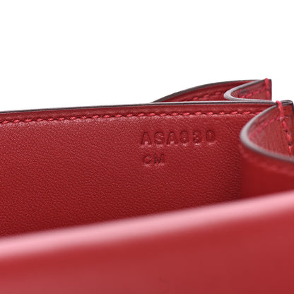 Hermes Ostrich Constance 18 Rouge Vif 6 of 16