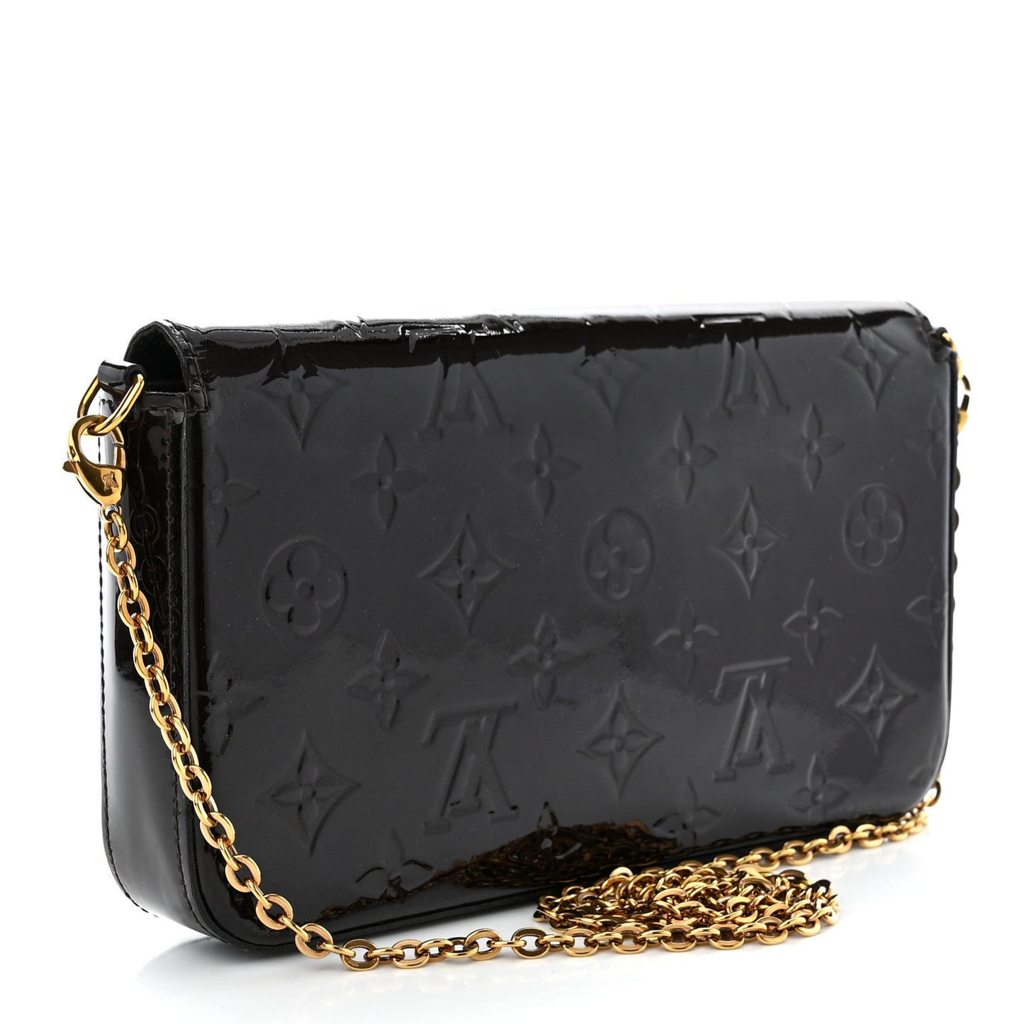 Vernis Pochette Felicie Chain Wallet Amarante