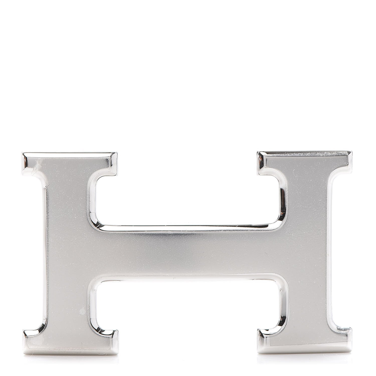 Hermes Polished Palladium 32mm H Belt Buckle Silver 1 of 6