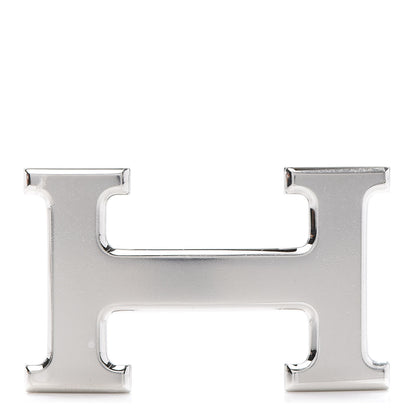 Hermes Polished Palladium 32mm H Belt Buckle Silver 1 of 6