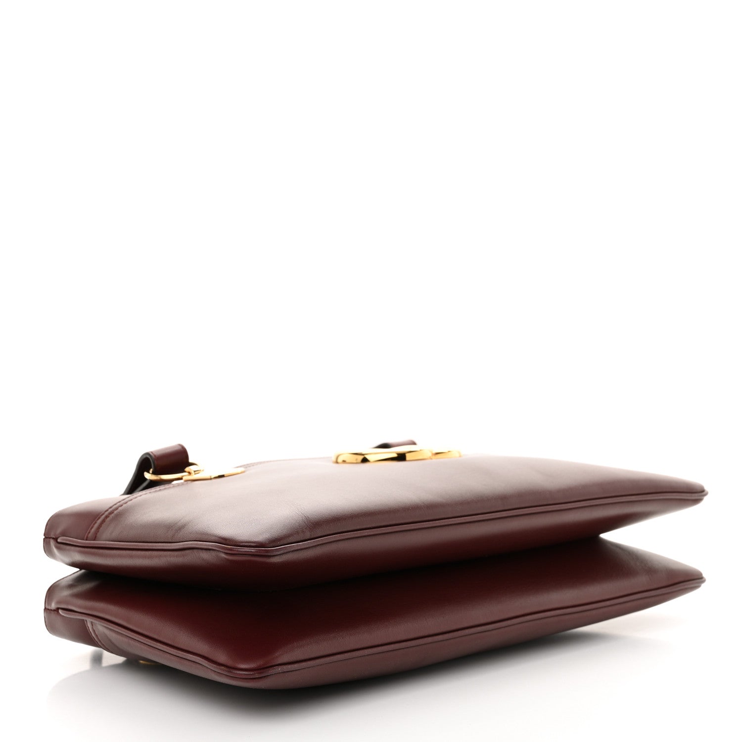 Gucci Vitello Palmellato Lux Large Arli Top Handle Bag Vintage Bordeaux 4 of 12